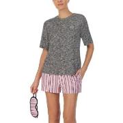 DKNY 100 DKNY Short Pj Set Grå/Rosa Small Dame