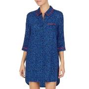 DKNY Color Theory Sleepshirt Blå Mønster viskose Small Dame