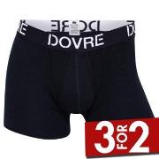 Dovre Wool Boxer With Fly Svart merinoull Small Herre