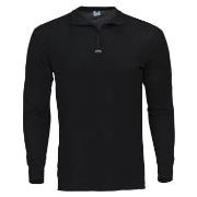 Dovre Wool Long Sleeve With Zipper Svart merinoull Small Herre