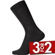 Egtved Strømper Pure Cotton Socks Svart bomull Str 45/48 Herre