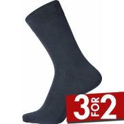 Egtved Strømper Pure Cotton Socks Mørkblå bomull Str 40/45 Herre