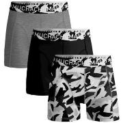 Muchachomalo 3P Cotton Stretch Duche Boxer Svart/Grå bomull X-Large He...