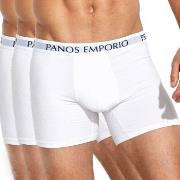 Panos Emporio 3P Base Bamboo Cotton Boxer Hvit Small Herre