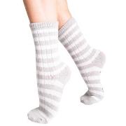 PJ Salvage Strømper Cosy Socks Gråstripet One Size Dame