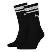 Puma Strømper 2P Crew Heritage Stripe Socks Svart Str 43/46