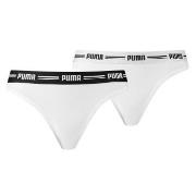 Puma Truser 2P Iconic Solid String Hvit Small Dame