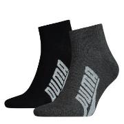 Puma Strømper 2P Lifestyle Quarter Sock Svart Str 35/38