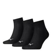 Puma Strømper 3P Quarter Socks Svart Str 43/46