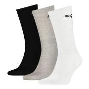 Puma Strømper 3P Sport Crew Socks Grå/Svart Str 35/38