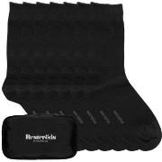 Resteröds Strømper 7P Bamboo Socks Travel Bag Svart Str 40/45 Herre