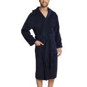 Schiesser Essentials Terry Cloth Bathrobe Marine bomull Large Herre