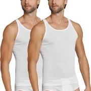 Schiesser 2P Original Classics Double Rib Undershirts Hvit bomull XX-L...