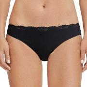 Schiesser Truser Pure Cotton Tai Svart bomull 42 Dame