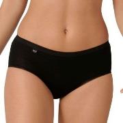 Sloggi Truser 3P Basic  Midi Svart bomull 40 Dame