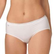 Sloggi Truser 3P Basic  Midi Hvit bomull 38 Dame