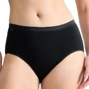 Sloggi Truser Dam Basic Midi Svart bomull 44 Dame