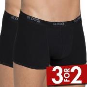 Sloggi 2P For Men Basic Short Svart bomull Medium Herre