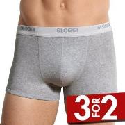 Sloggi For Men Basic Shorts Grå bomull Medium Herre