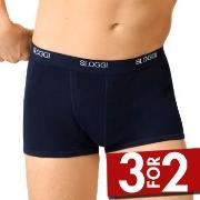 Sloggi For Men Basic Shorts Marine bomull Medium Herre