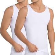 Sloggi 2P Men 24 7 Vest Hvit bomull XX-Large Herre