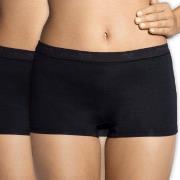 Sloggi Truser 2P Sensual Fresh Shorts Svart 46 Dame