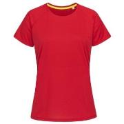 Stedman Active 140 Raglan For Women Rød polyester Medium Dame