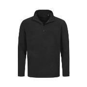 Stedman Active Fleece Half-Zip For Men Svart polyester Medium Herre