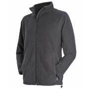 Stedman Active Fleece Jacket For Men Grå polyester Small Herre