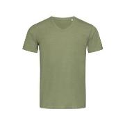 Stedman Ben V-neck For Men Militærgrønn ringspunnet bomull Medium Herr...