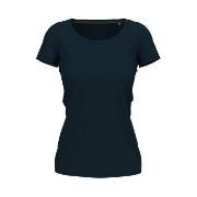 Stedman Claire Crew Neck Marine ringspunnet bomull Large Dame