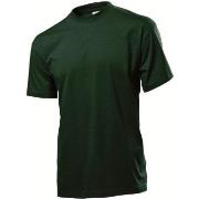 Stedman Classic Men T-shirt Mørkgrørnn  bomull Medium Herre