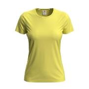 Stedman Classic Women T-shirt Gul bomull Medium Dame