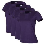 Stedman 4P Classic Women T-shirt Lilla bomull Large Dame