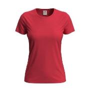 Stedman Classic Women T-shirt Rød bomull Large Dame