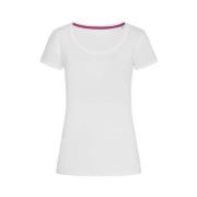 Stedman Megan Crew Neck Hvit ringspunnet bomull Small Dame