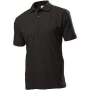 Stedman Polo Men Svart bomull XX-Large Herre