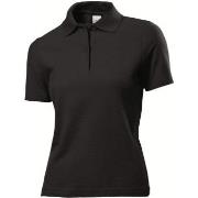 Stedman Polo Women Svart bomull Medium Dame