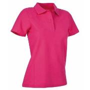 Stedman Polo Women Rosa bomull Small Dame