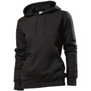 Stedman Sweatshirt Hooded Women Svart Small Dame