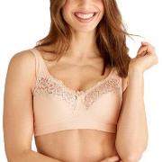 Swegmark BH Cotton Bloom Fairtrade Soft Bra Krem bomull D 80 Dame