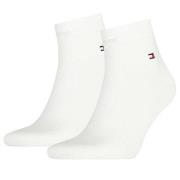 Tommy Hilfiger Strømper 2P Men Quarter Sock Hvit Str 43/46 Herre