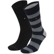 Tommy Hilfiger Strømper 2P Men Rugby Sock Svart Str 39/42 Herre