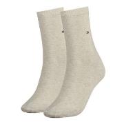 Tommy Hilfiger Strømper 2P Women Classic Casual Socks Beige Str 35/38 ...