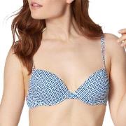 Triumph Mix and Match Padded Bikini Bra Blå/Hvit D 38 Dame