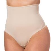 Trofe Shaping High Waist Thong Truser Beige Large Dame