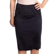 Trofe Slip Skirt Long Svart Large Dame