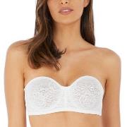 Wacoal BH Halo Lace Strapless Bra Benhvit B 70 Dame