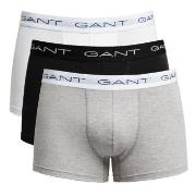 Gant 3P Essential Basic CS Trunks Grå/Svart bomull X-Large Herre