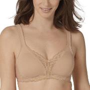 Triumph BH Modern Lace Cotton Soft Bra Beige A 90 Dame